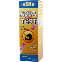 eSHa AQUA - QUICK - TEST | 50 TIRAS DE ENSAYO PARA A CALIDAD DEL AGUA