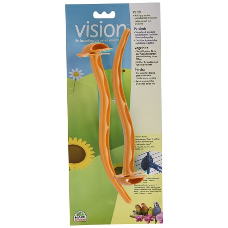 PERCHA ERGONÓMICA P/JAULAS VISION - 20,5 MM TERRACOTTA
