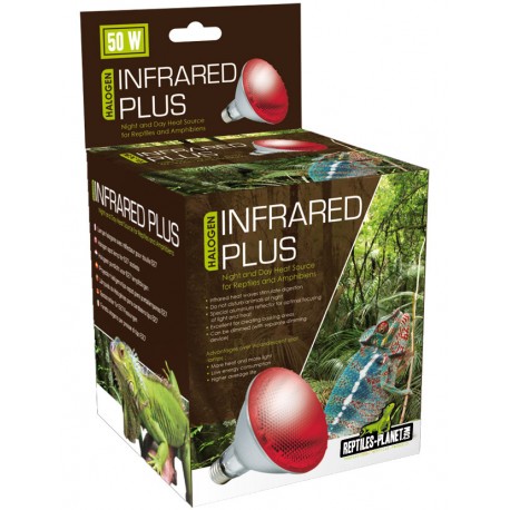 HALOGEN INFRARED PLUS 50W | CALOR INFRARROJO REPTILES PLANET