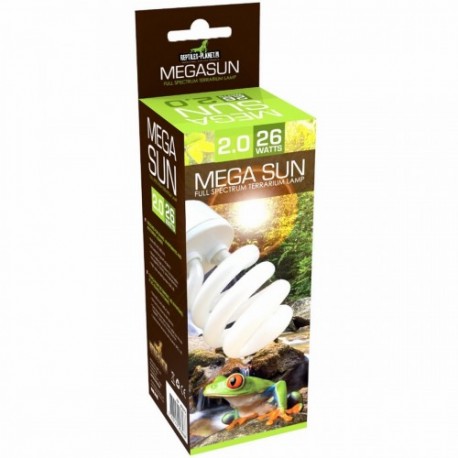 MEGA SUN 2.0 - 26W REPTILES PLANET | LÁMPARA BAJA RADIACIÓN UVB