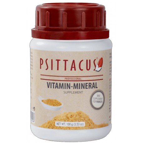 VITAMIN - MINERAL SUPPLEMENT PSITTACUS | SUPLEMENTO P/PSITACÍDEOS GRANÍVOROS - 100G