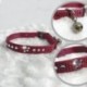 COLLAR AJUST.C/BRIL.20/33CM ROJO